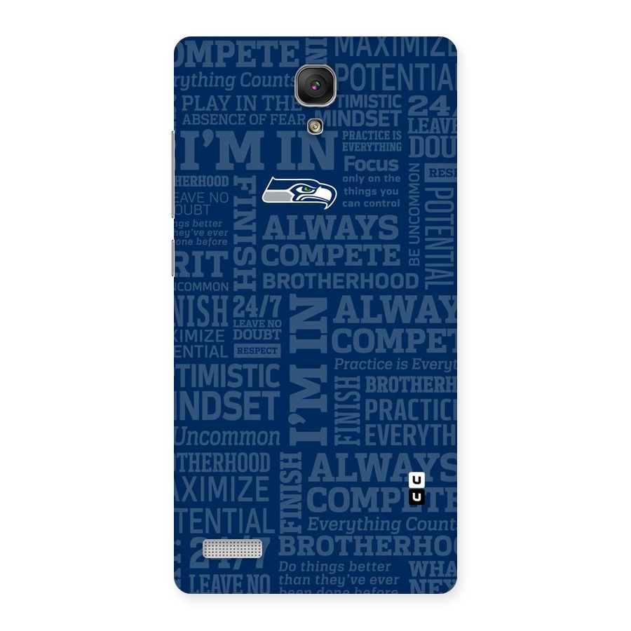 Optimistic Blue Back Case for Redmi Note Prime