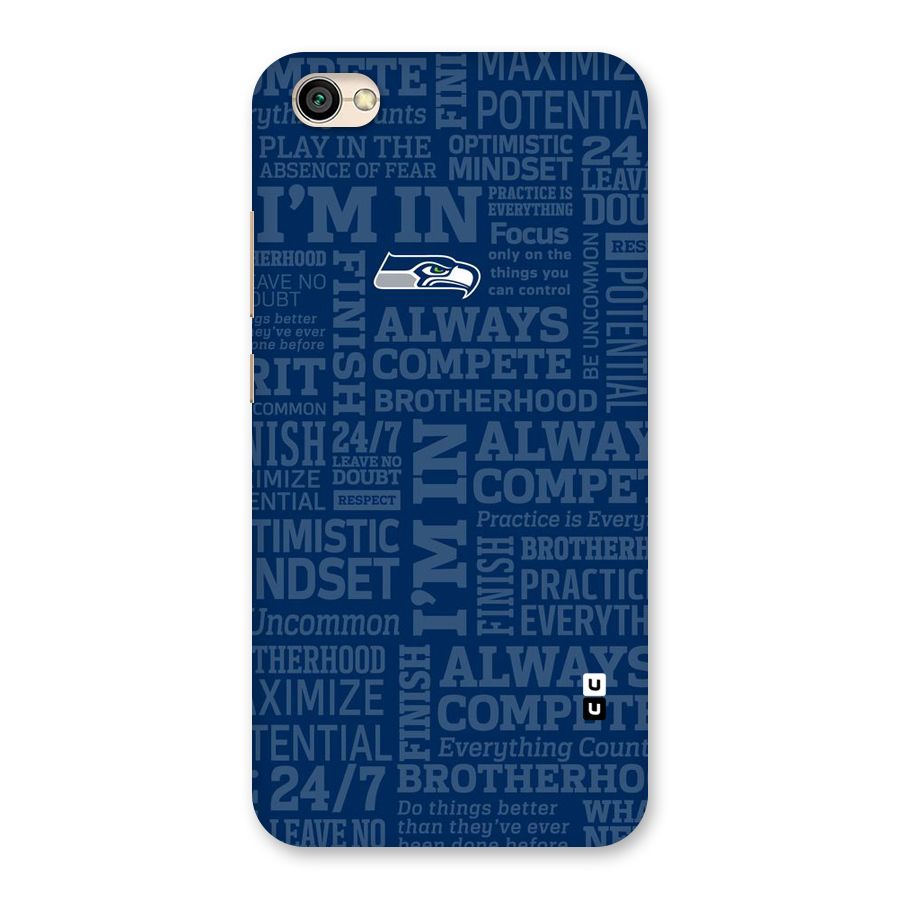 Optimistic Blue Back Case for Redmi Y1 Lite
