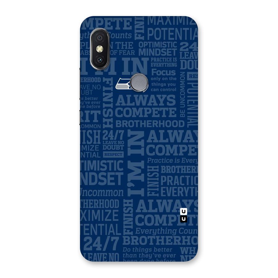 Optimistic Blue Back Case for Redmi Y2