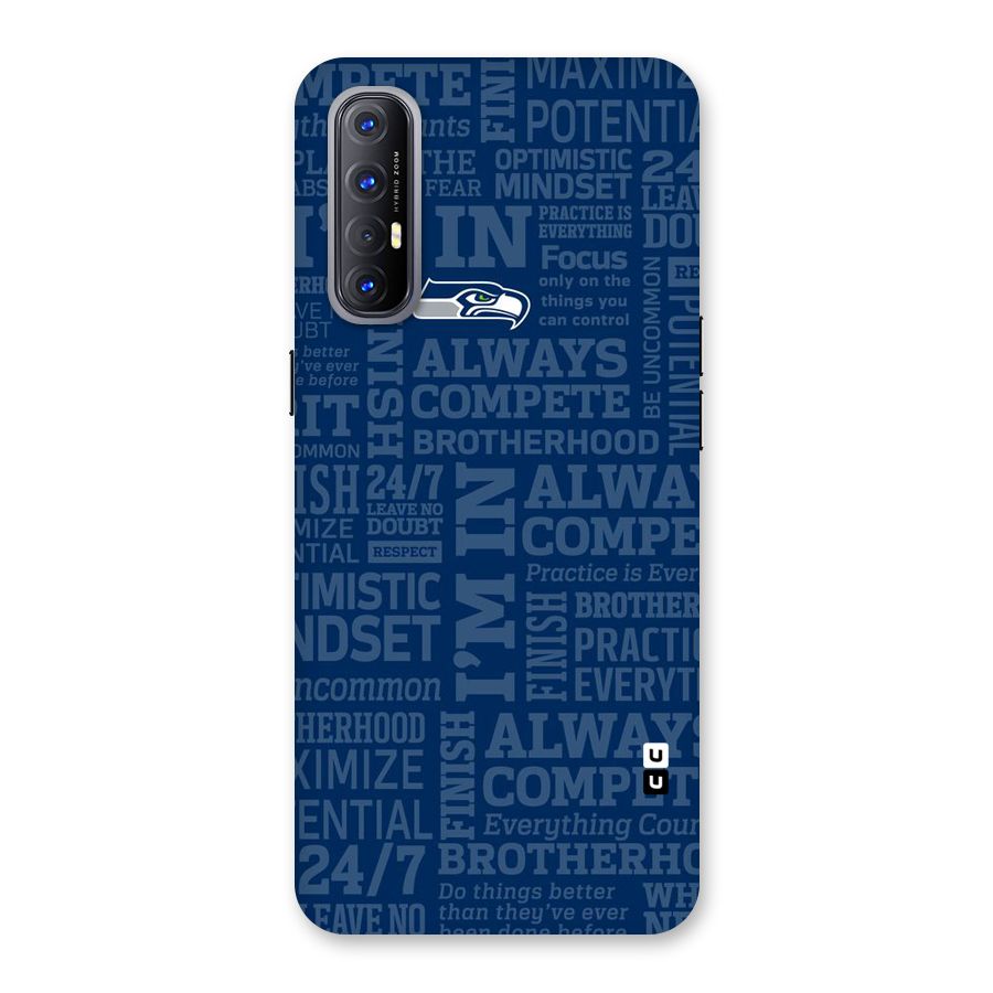 Optimistic Blue Back Case for Reno3 Pro