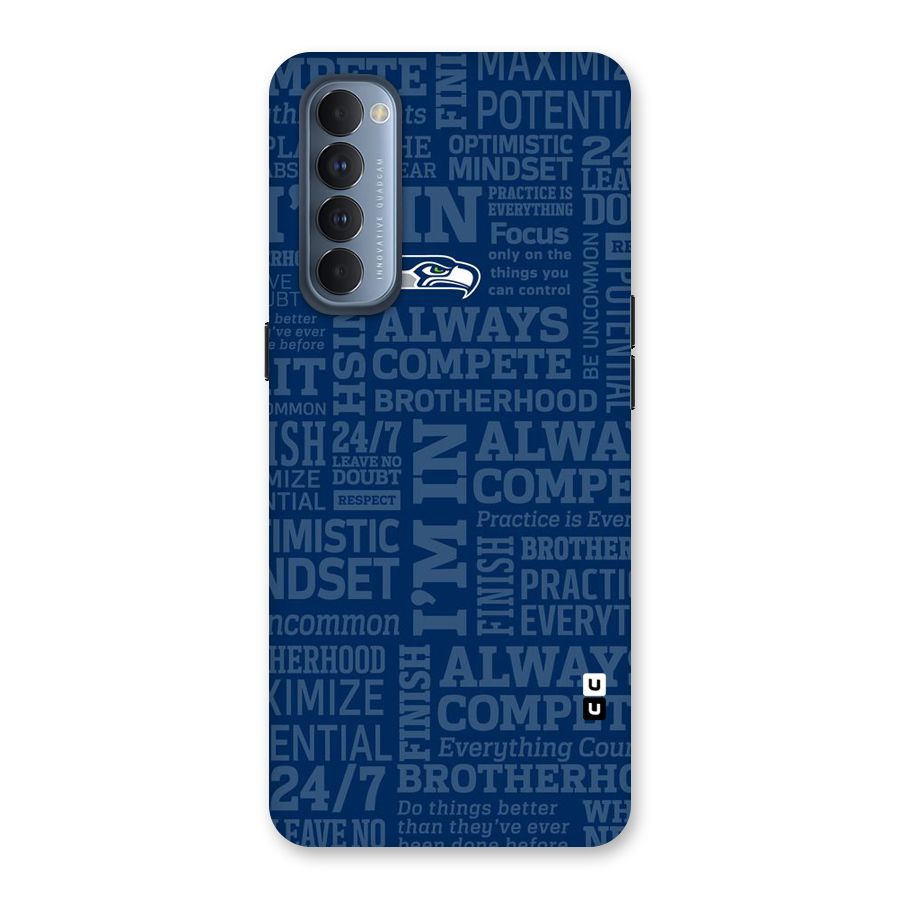 Optimistic Blue Back Case for Reno4 Pro