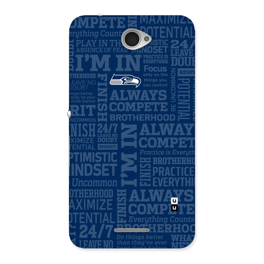Optimistic Blue Back Case for Sony Xperia E4