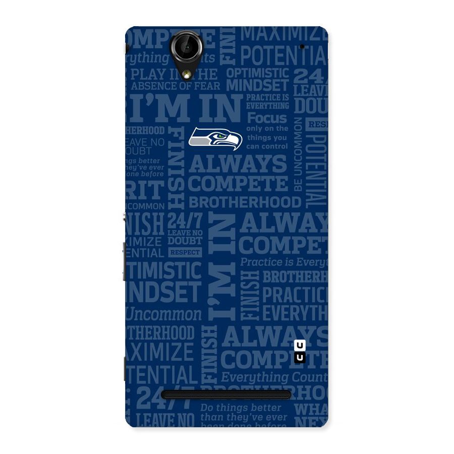 Optimistic Blue Back Case for Sony Xperia T2