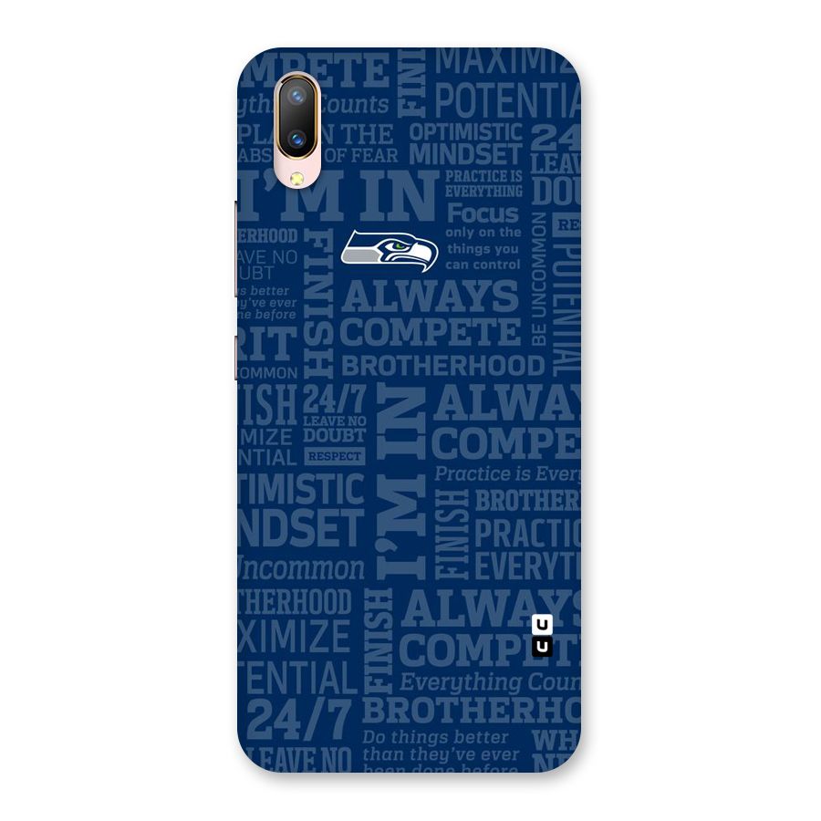 Optimistic Blue Back Case for Vivo V11 Pro