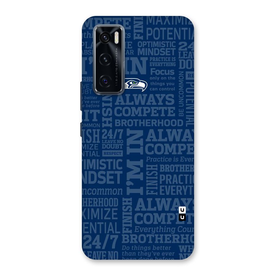 Optimistic Blue Back Case for Vivo V20 SE