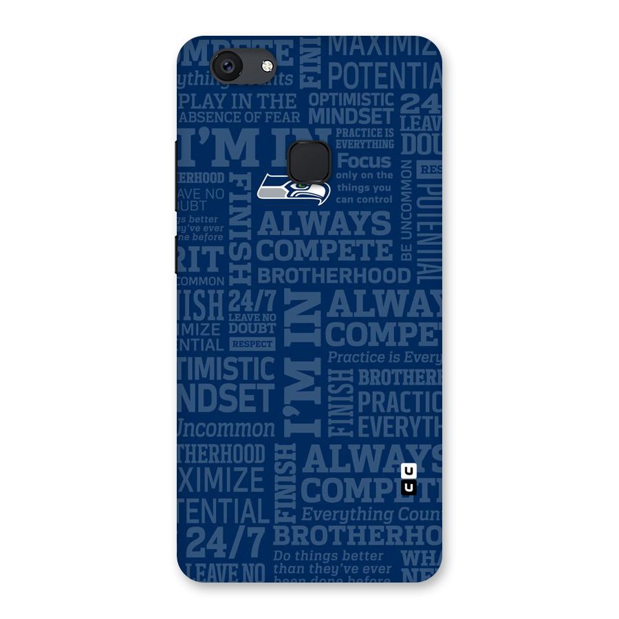 Optimistic Blue Back Case for Vivo V7 Plus