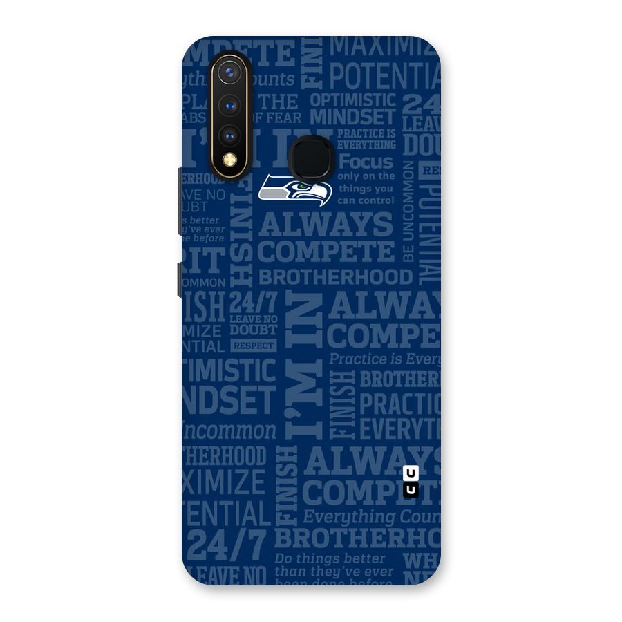 Optimistic Blue Back Case for Vivo Y19