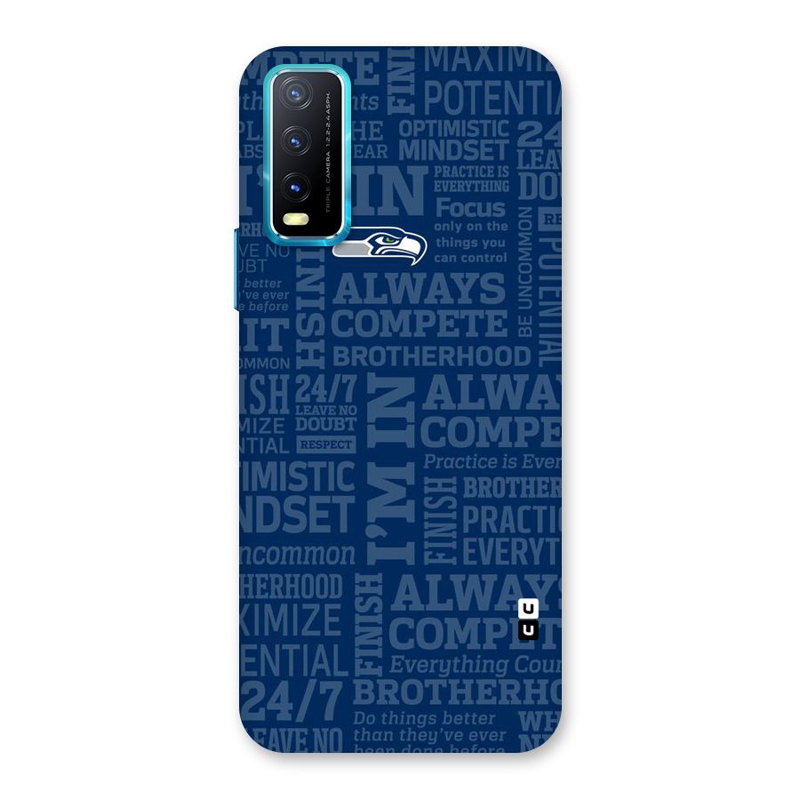 Optimistic Blue Back Case for Vivo Y20G