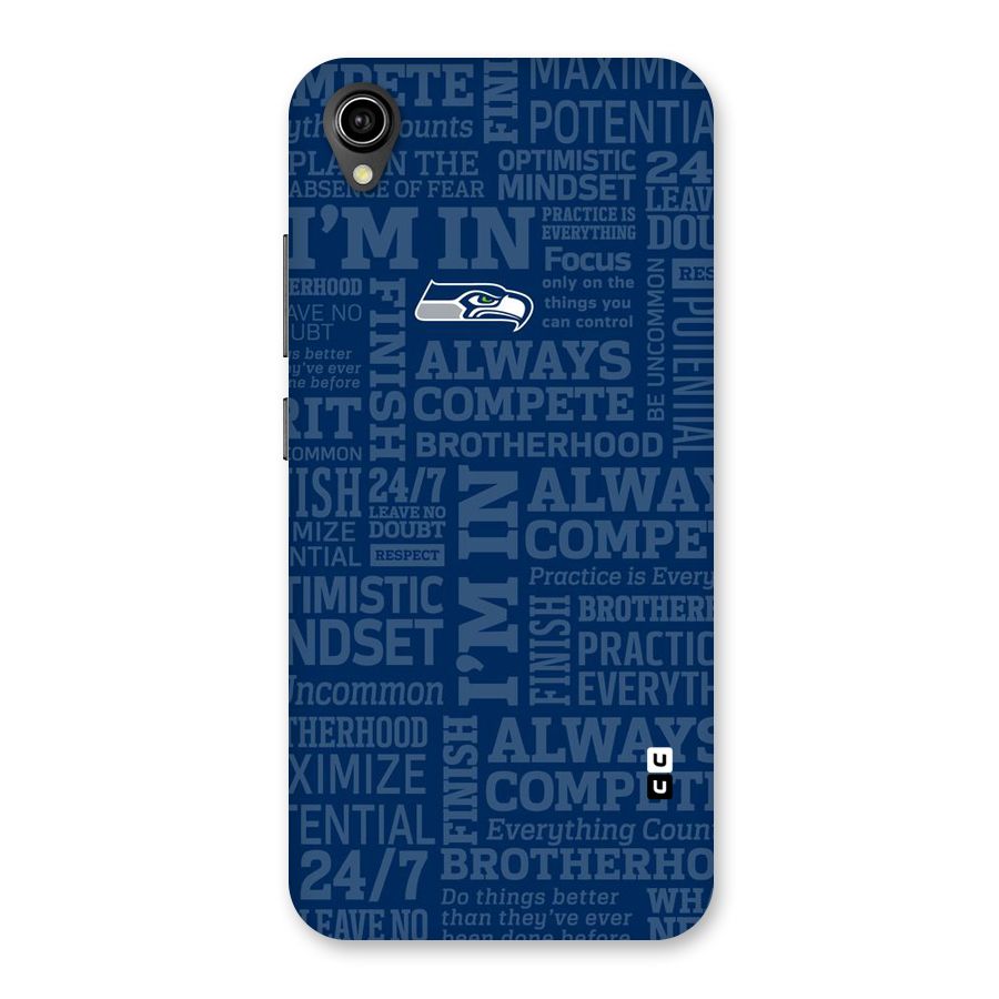 Optimistic Blue Back Case for Vivo Y90