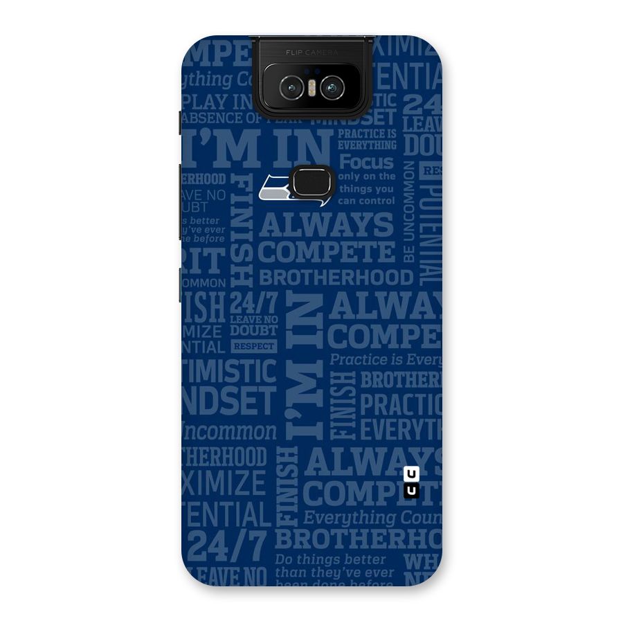 Optimistic Blue Back Case for Zenfone 6z