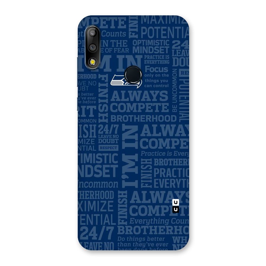 Optimistic Blue Back Case for Zenfone Max Pro M2