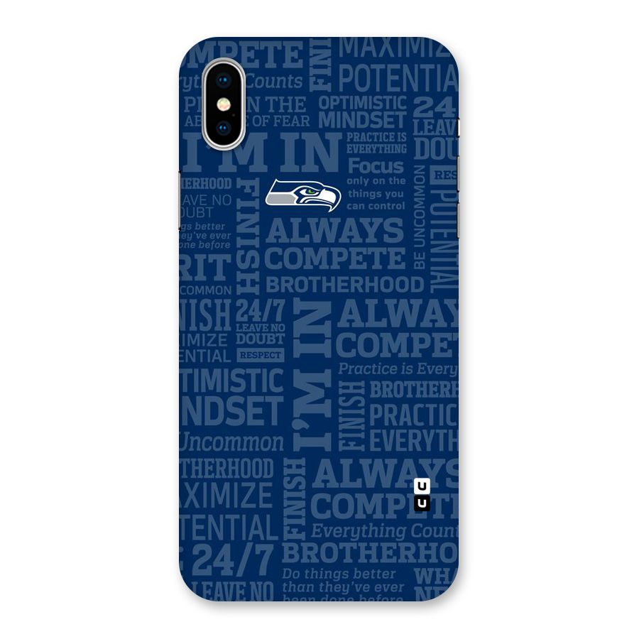 Optimistic Blue Back Case for iPhone X