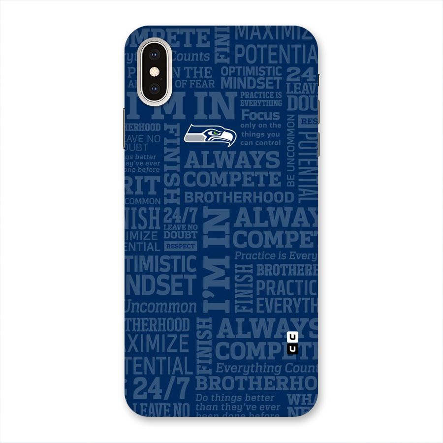 Optimistic Blue Back Case for iPhone XS Max