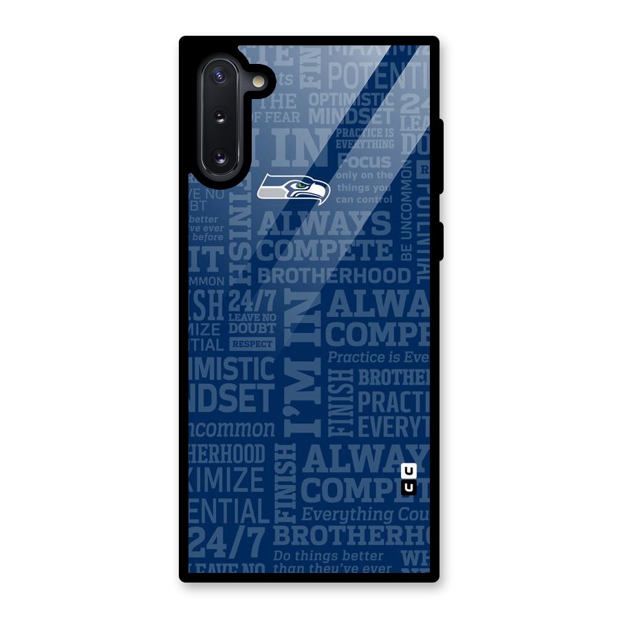 Optimistic Blue Glass Back Case for Galaxy Note 10