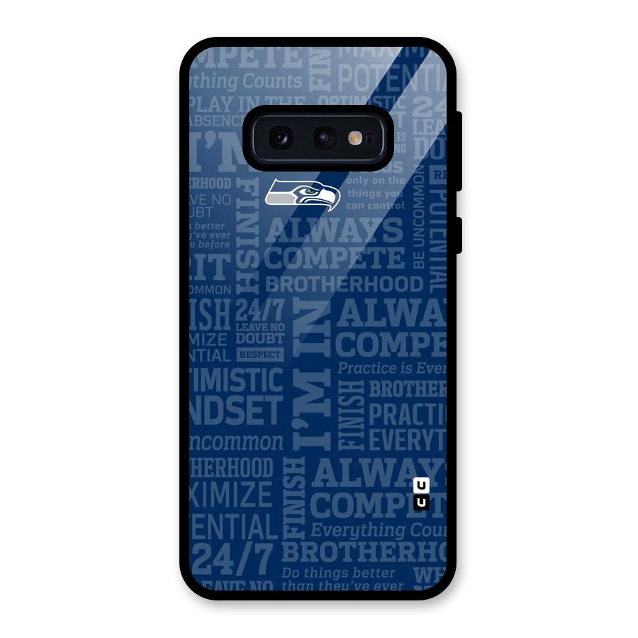 Optimistic Blue Glass Back Case for Galaxy S10e