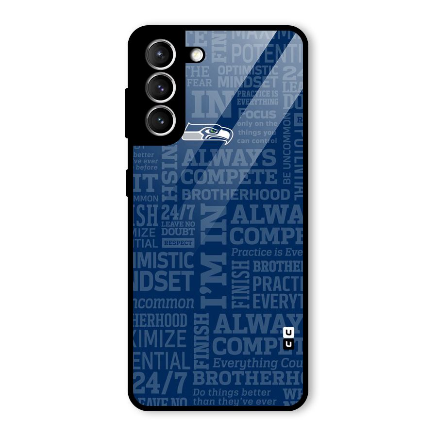 Optimistic Blue Glass Back Case for Galaxy S21 5G