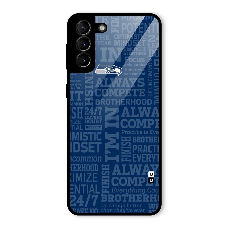 Optimistic Blue Glass Back Case for Galaxy S21 Plus