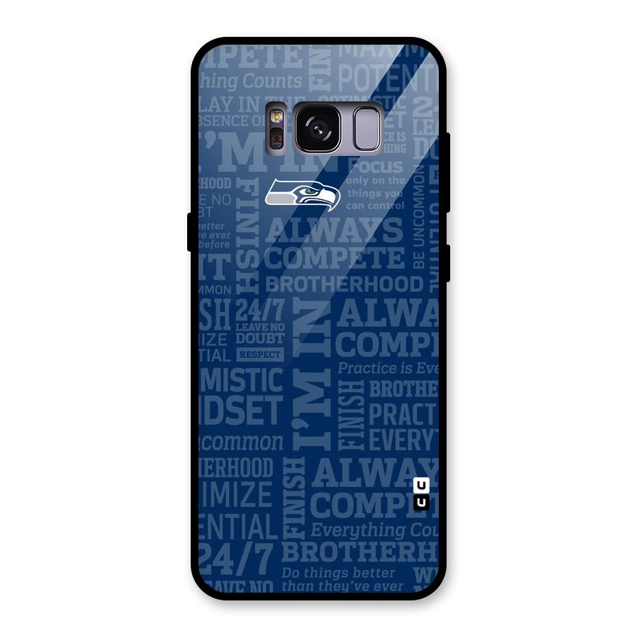 Optimistic Blue Glass Back Case for Galaxy S8