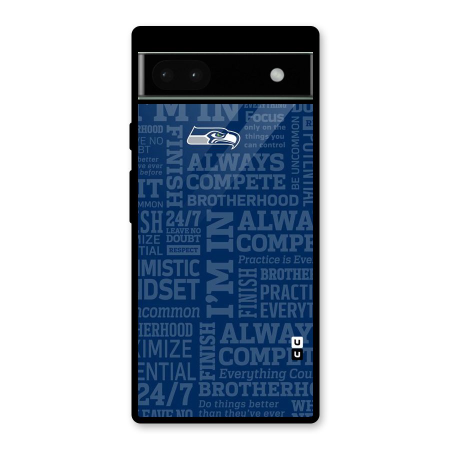 Optimistic Blue Glass Back Case for Google Pixel 6a