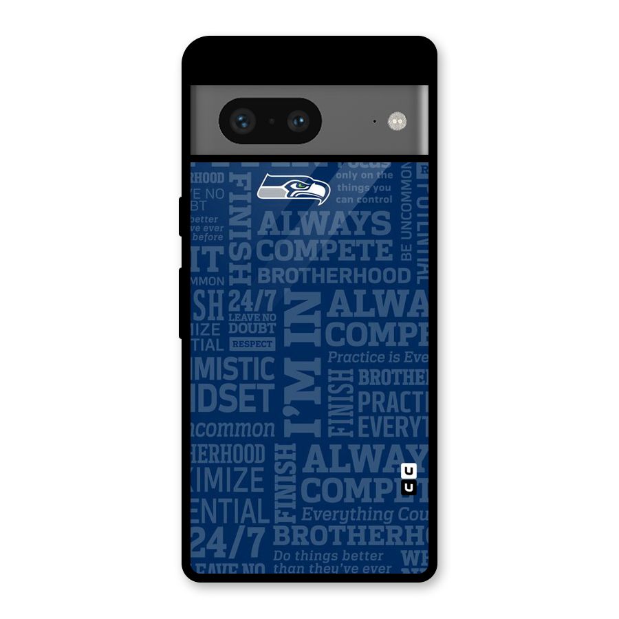 Optimistic Blue Glass Back Case for Google Pixel 7