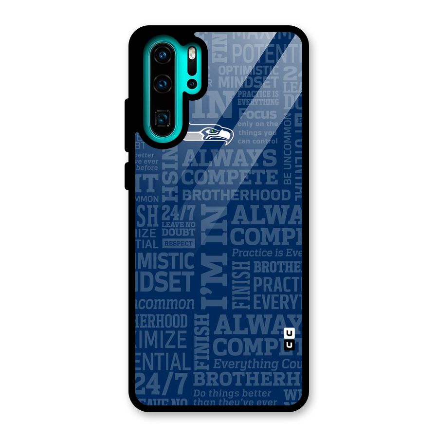 Optimistic Blue Glass Back Case for Huawei P30 Pro