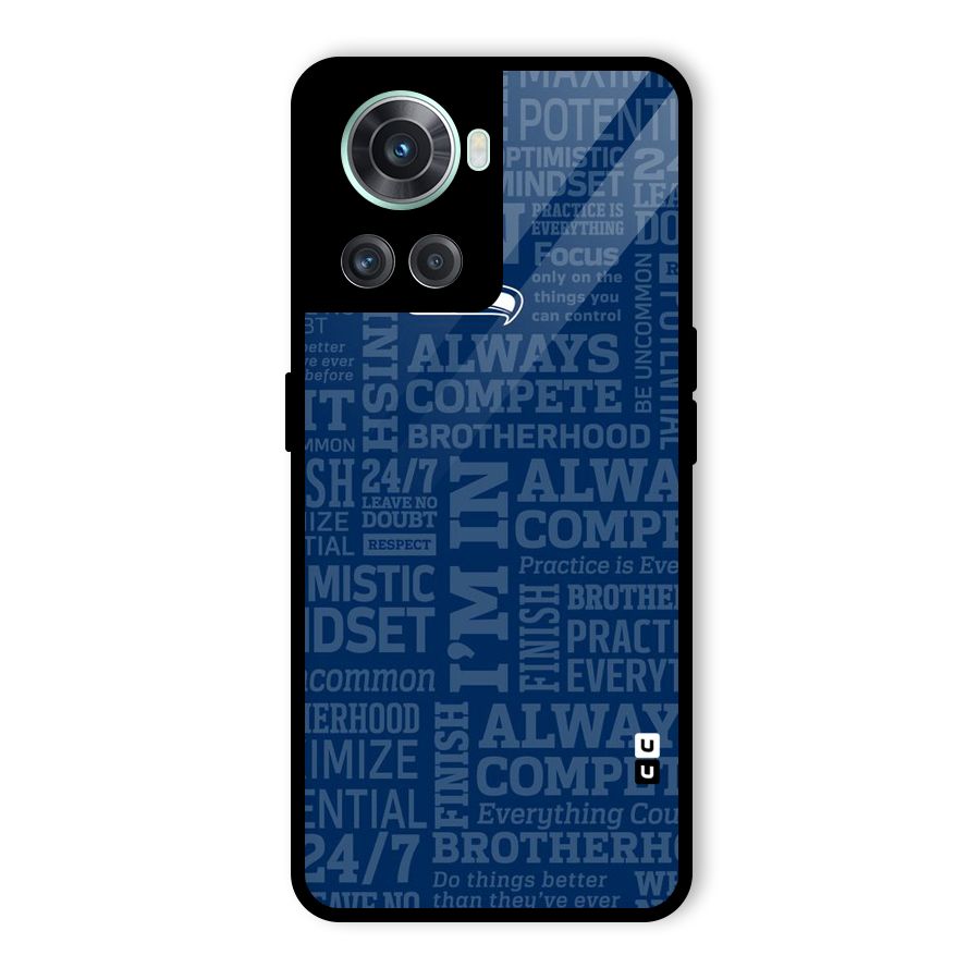 Optimistic Blue Glass Back Case for OnePlus 10R