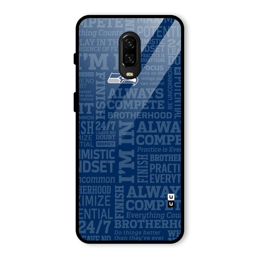 Optimistic Blue Glass Back Case for OnePlus 6T
