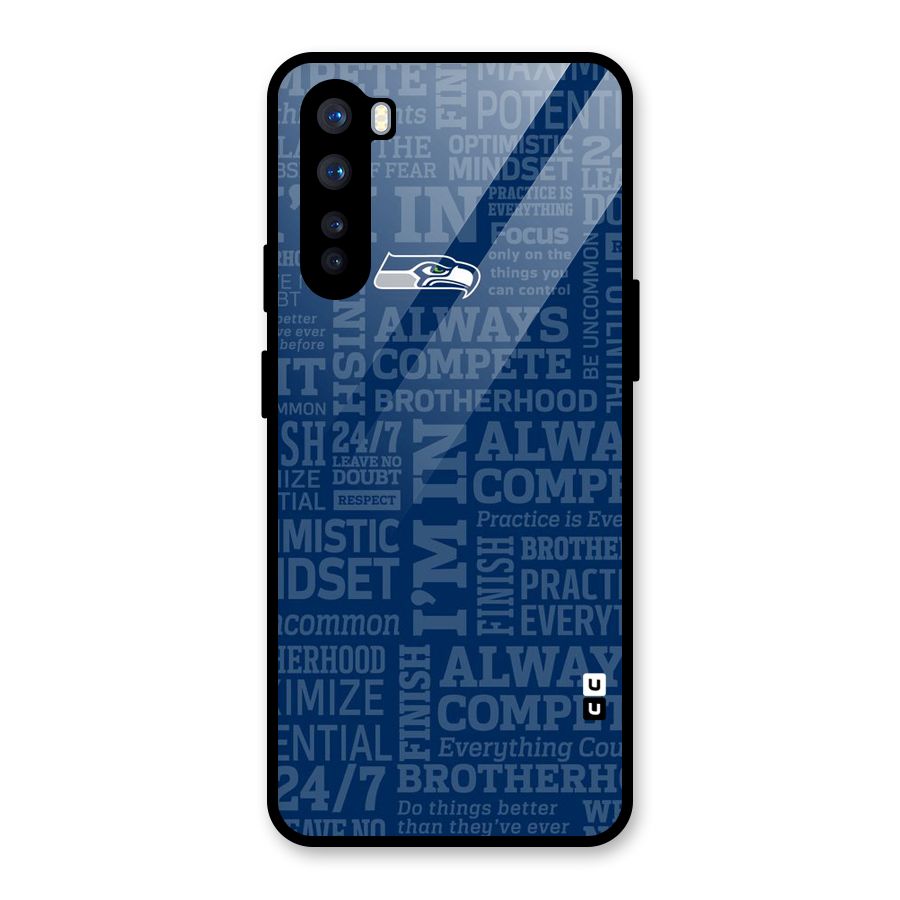 Optimistic Blue Glass Back Case for OnePlus Nord