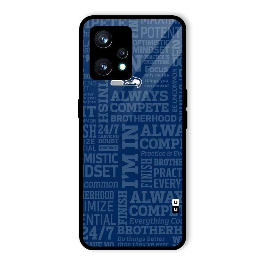 Optimistic Blue Glass Back Case for Realme 9 Pro Plus 5G