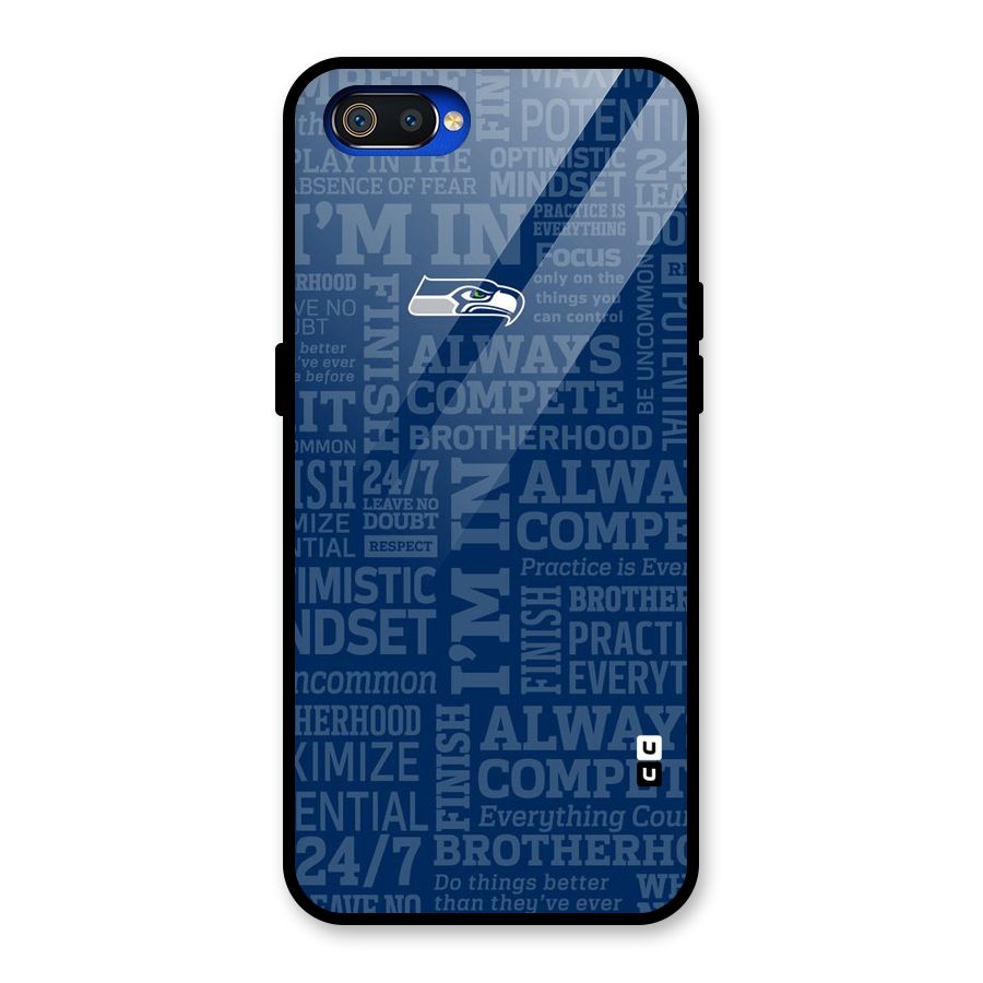 Optimistic Blue Glass Back Case for Realme C2