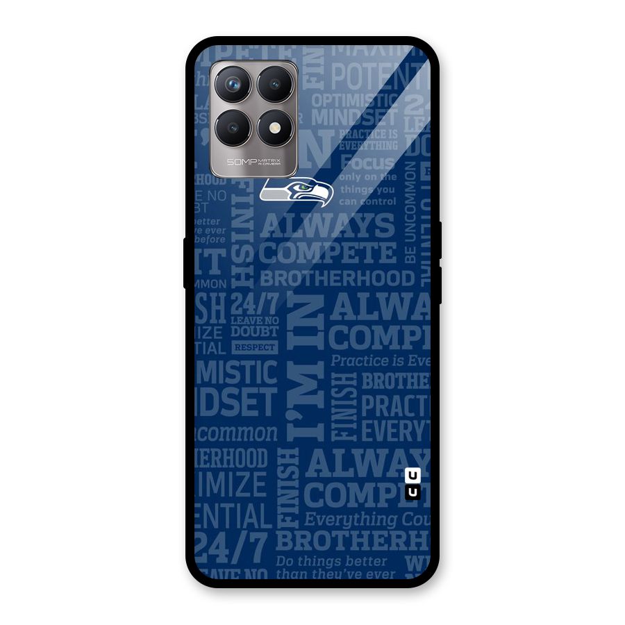 Optimistic Blue Glass Back Case for Realme Narzo 50