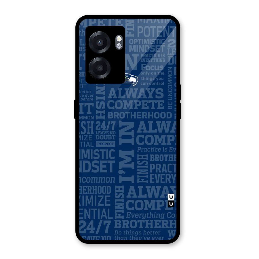 Optimistic Blue Glass Back Case for Realme Narzo 50 5G
