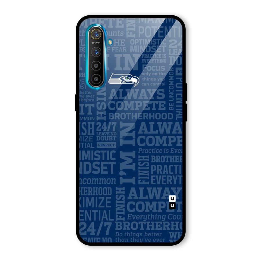 Optimistic Blue Glass Back Case for Realme X2