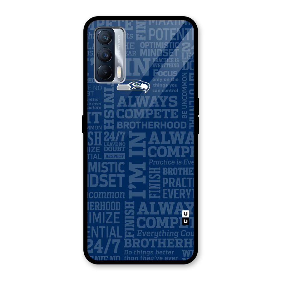 Optimistic Blue Glass Back Case for Realme X7