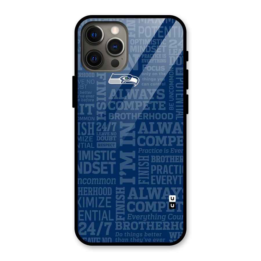Optimistic Blue Glass Back Case for iPhone 12 Pro Max