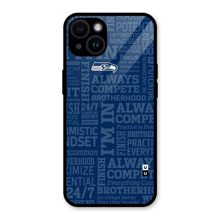 Optimistic Blue Glass Back Case for iPhone 14