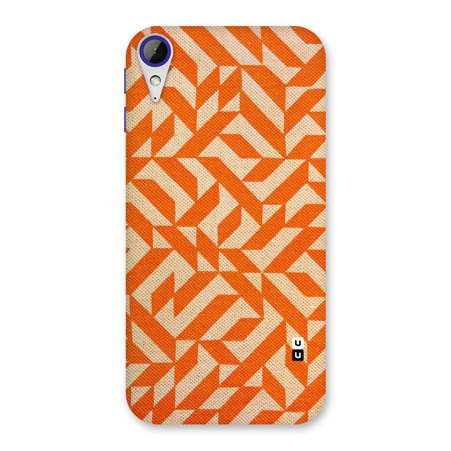 Orange Beige Pattern Back Case for Desire 830