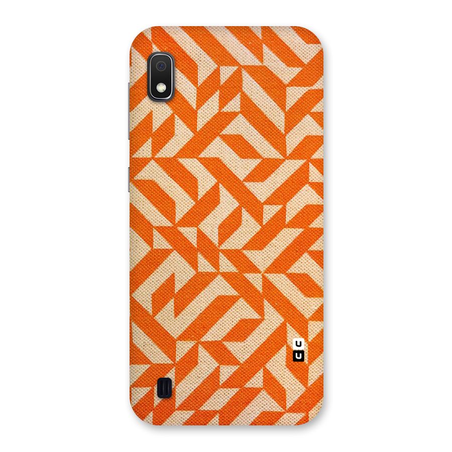 Orange Beige Pattern Back Case for Galaxy A10