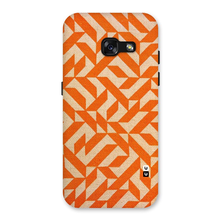 Orange Beige Pattern Back Case for Galaxy A3 (2017)
