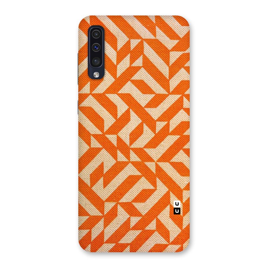 Orange Beige Pattern Back Case for Galaxy A50