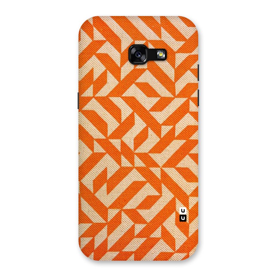 Orange Beige Pattern Back Case for Galaxy A5 2017