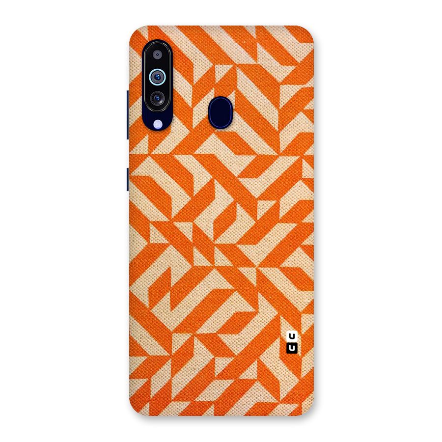 Orange Beige Pattern Back Case for Galaxy A60