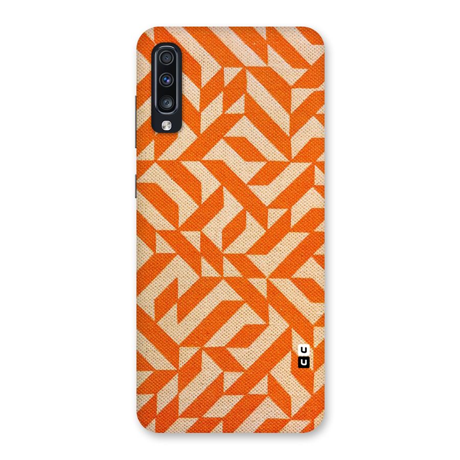Orange Beige Pattern Back Case for Galaxy A70