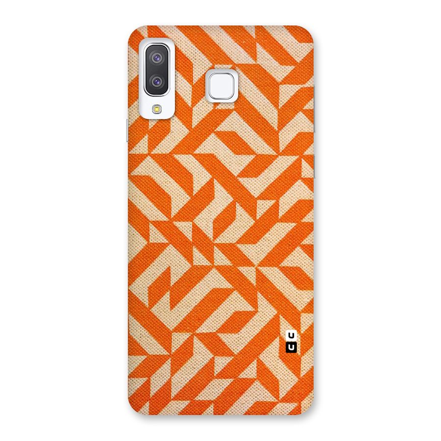Orange Beige Pattern Back Case for Galaxy A8 Star
