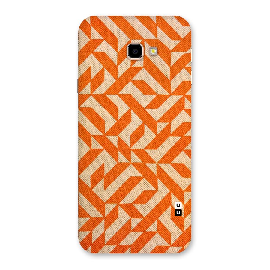 Orange Beige Pattern Back Case for Galaxy J4 Plus