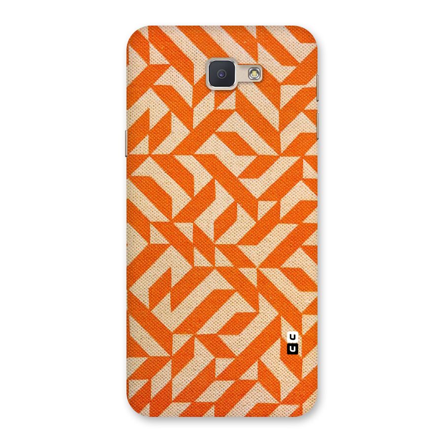 Orange Beige Pattern Back Case for Galaxy J5 Prime