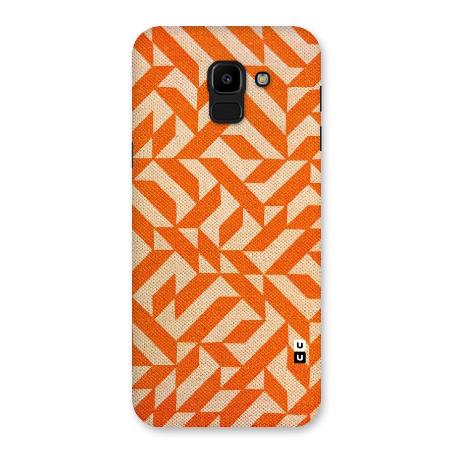 Orange Beige Pattern Back Case for Galaxy J6