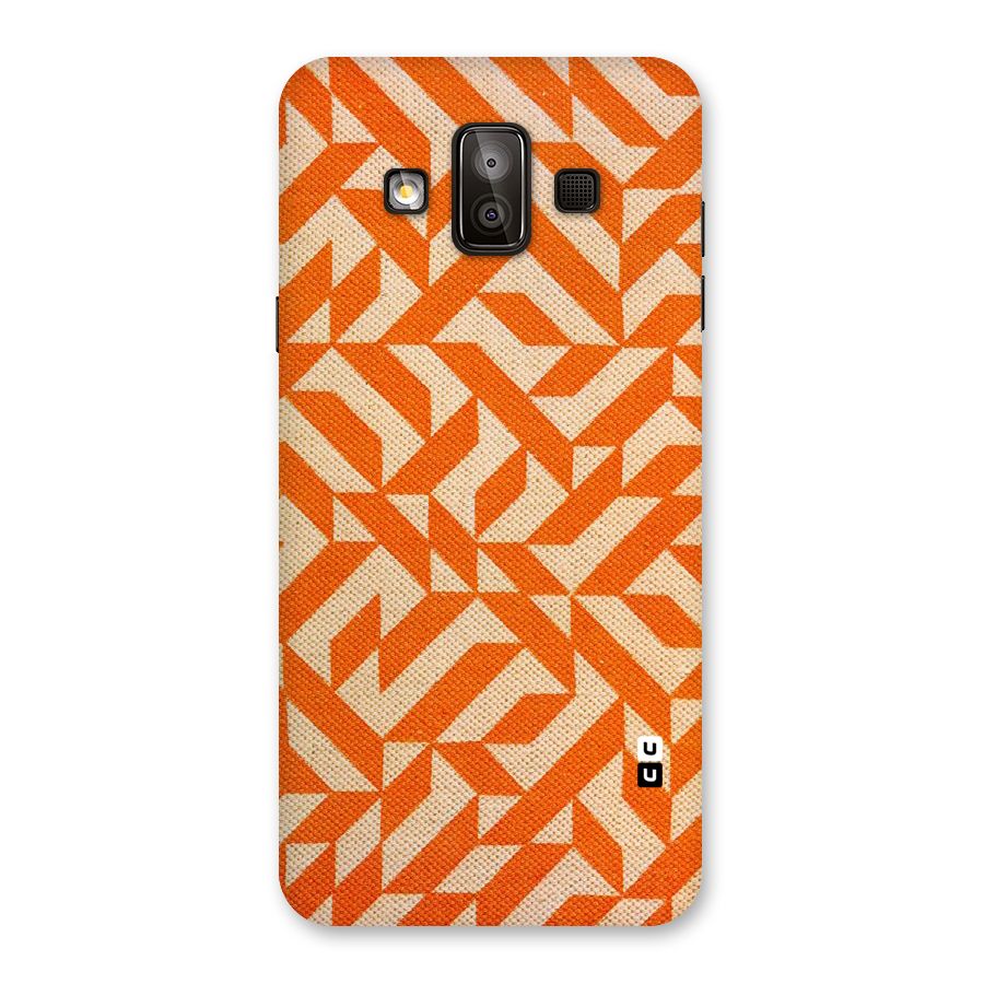 Orange Beige Pattern Back Case for Galaxy J7 Duo
