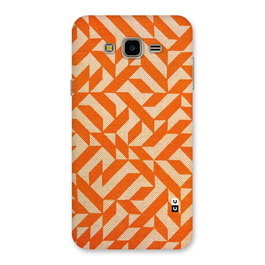 Orange Beige Pattern Back Case for Galaxy J7 Nxt