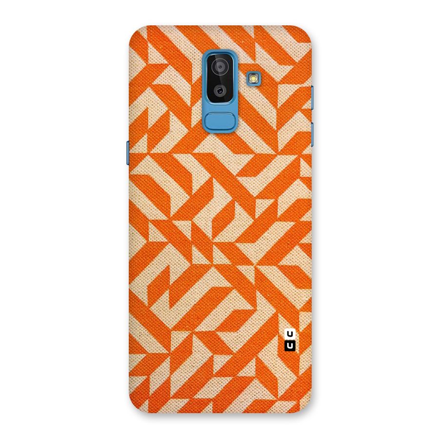 Orange Beige Pattern Back Case for Galaxy J8